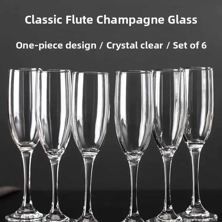 

Home Use Large Size Glass Champagne Wine Glasses High Foot Red Wine Cups Couple European Style Drinkware Set for Parties