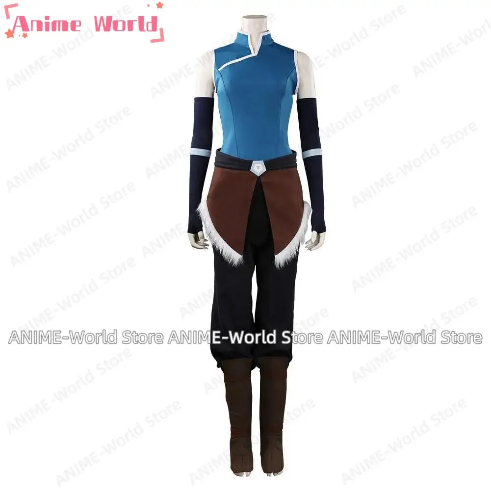 《Custom Size》Korra Outfits Halloween Carnival Suit Cosplay Costume Halloween Costumes