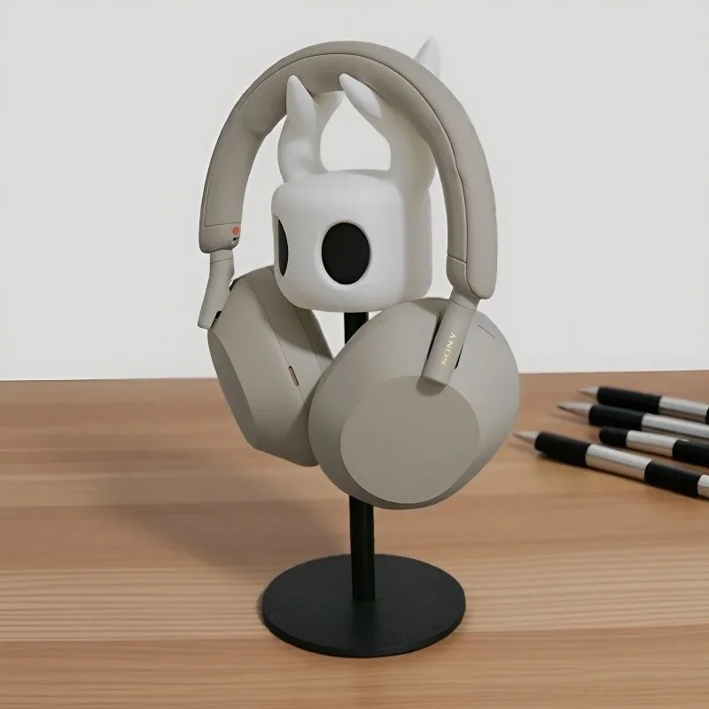 Game Peripheral Hollow Knight Head Mounted Headphone Stand Computer Desktop Storage Decoration Ornaments Bracket view 3