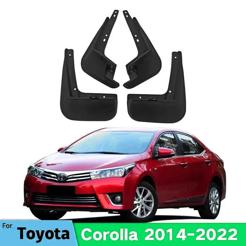 

Car Fender Mud Flaps Fit For Toyota Corolla Altis 2014-2022 Sedan Splash Guards MudFlaps Front Rear Mudguards Auto Accessories
