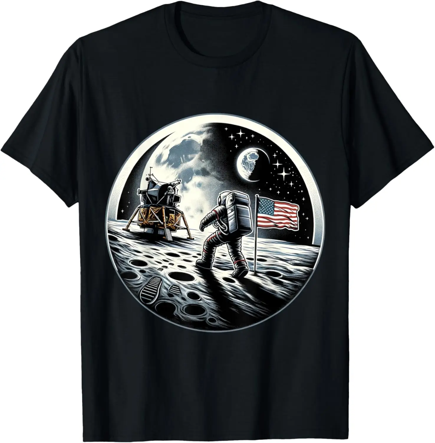 

Футболка с рисунком Moonwalk Moon Landing