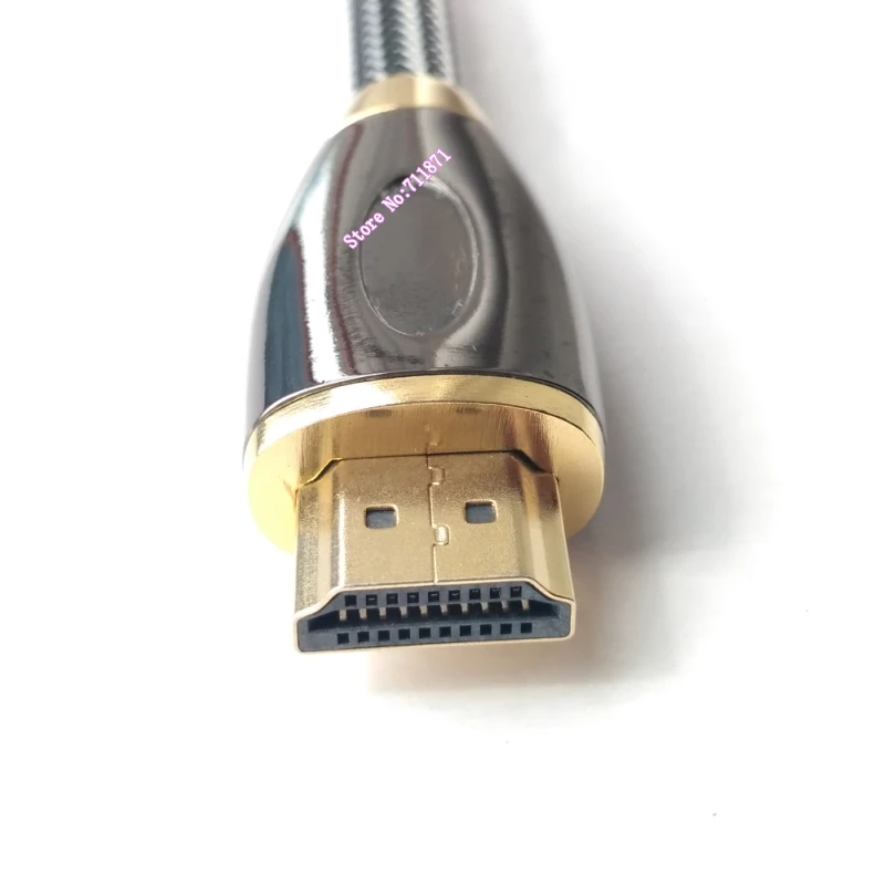 50cm Metal shell with mesh 8K HDMI-compatible Cable Line Gold Plating Male to Male HDTV HDMI-compatible Cord Wire Cable HD Line