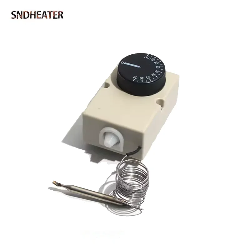 Переключатель регулятора температуры SNDHEATER 0-40C 0-50C 30-110C 50-300C Элемент управления термостатом Пружинный гибкий провод 1,3 м