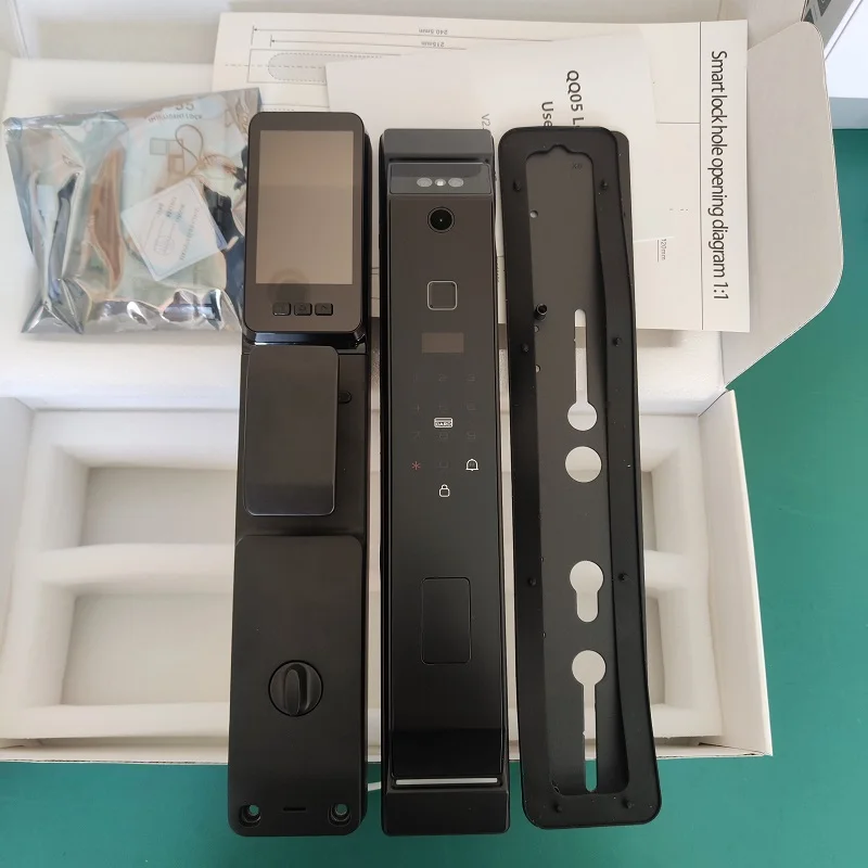 Smart Door Lock System Automatic 3D Face Recognition Tuya Wi-Fi Fingerprint Keyless Password Electronic Facial Recognition Lock