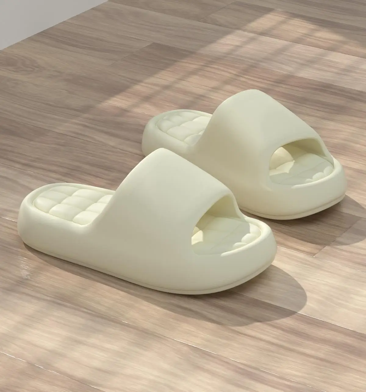 Pantuflas de Suela Gruesa Unisex, Antideslizantes para Baño, Cómodas para el Hogar, Sandalias Planas Modernas