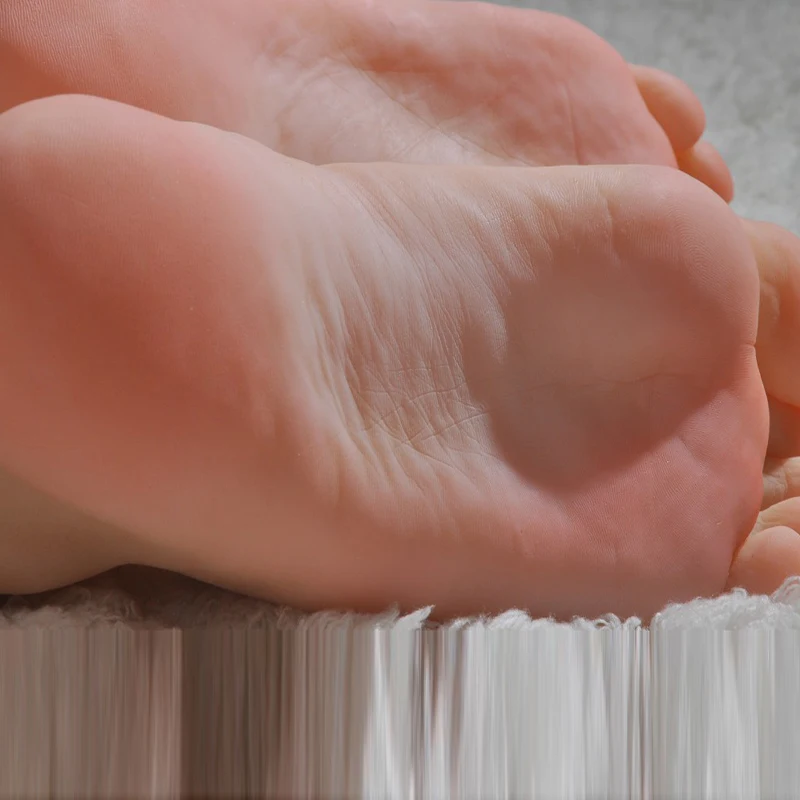 แบบจำลองเท้าซิลิโคนสำหรับผู้หญิง ใช้ฝึกทำเล็บ จำลองเท้าจริง สำหรับงานทำเล็บ ถ่ายภาพ โชว์รองเท้าและถุงเท้า