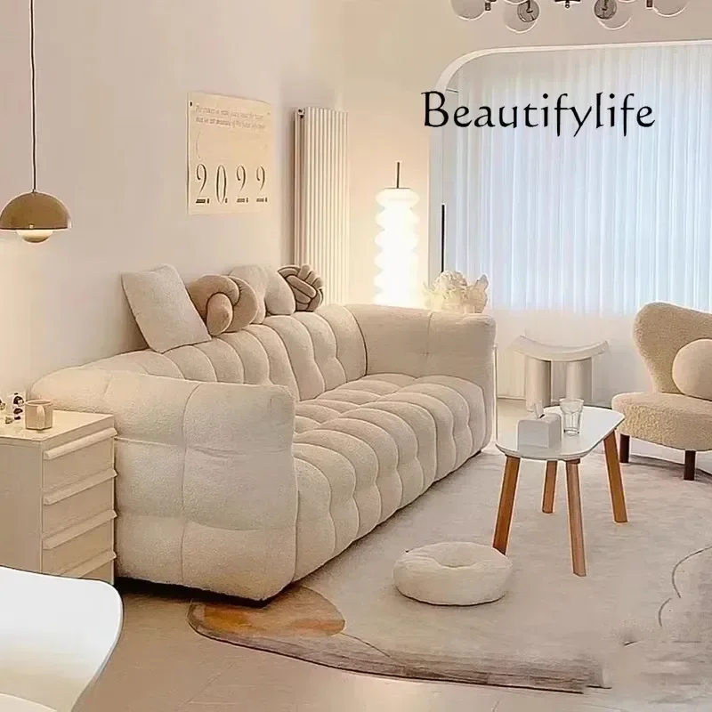 BJ R White European Living Room Sofa Filler Large Corduroy Bedroom Living Room Sofas Nordic Modern Salas Comprimidas Home Furnit