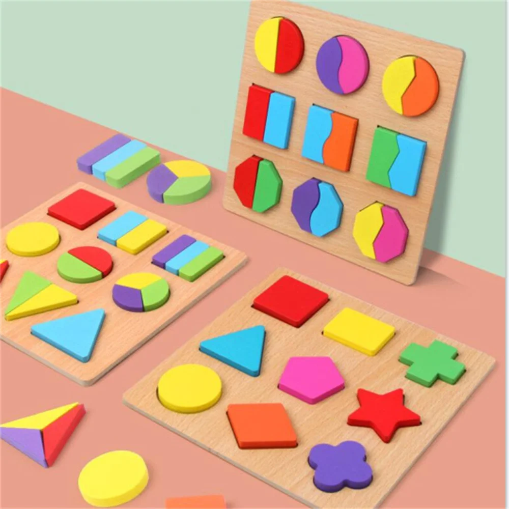 

Puzzle Toys Tangram Childrens Early Education Shape Cognition Board Geometric Puzzle Stereo Puzzle Building Block Toys Kids Toys