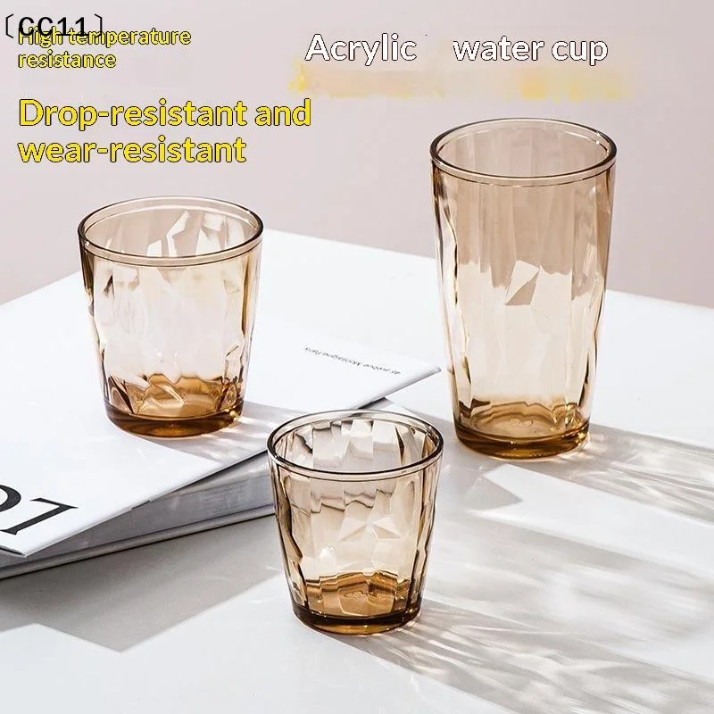 PC Drinking Cups Shatterproof Heat Resistant Shatter-Resistant Rinsing Cup For Home Kitchen Office Use〔CC11〕