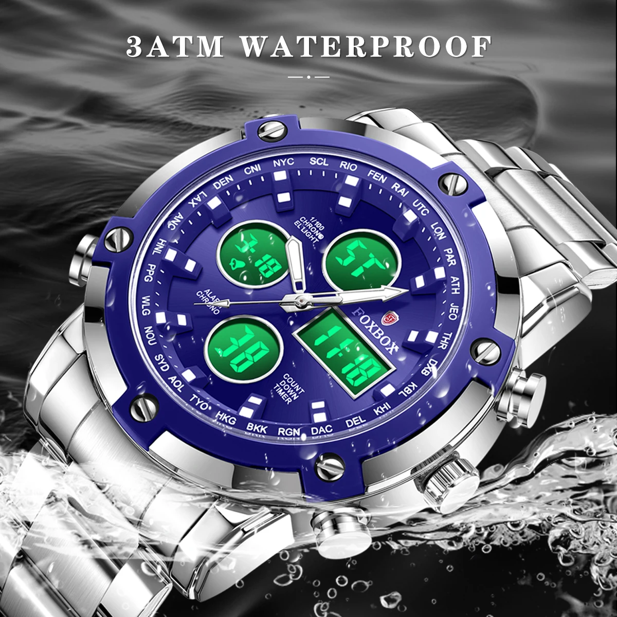 ساعات رجالية من FOXBOX، ساعة إ - مراجعة Smartwatch Digital Watches For Men وسعره