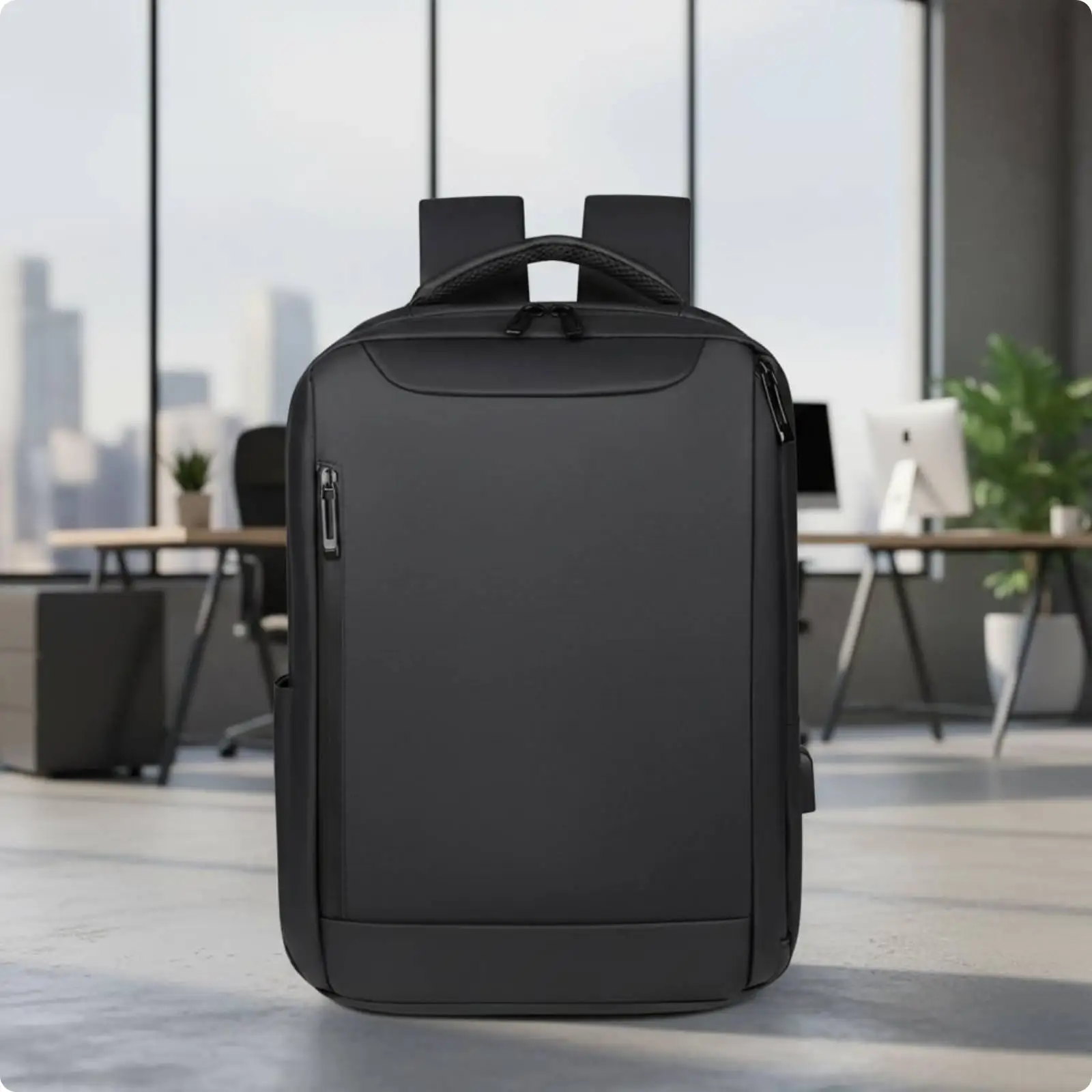 Herren-Laptop-Rucksack, spritzwassergeschützter Computerrucksack mit Grafik