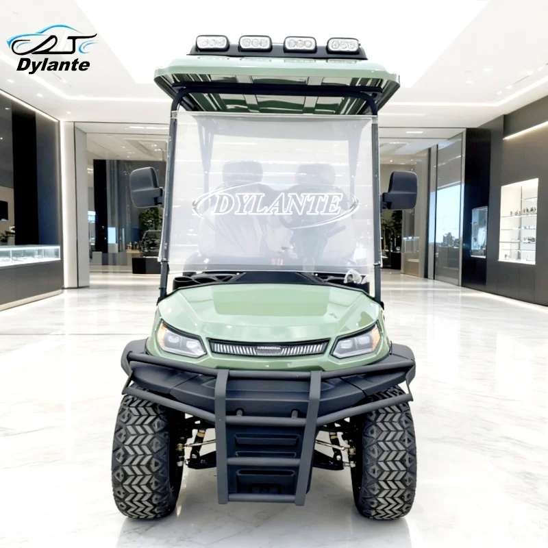 

High-End Electric Golf Cart With 4 Seats 4KW/5KW Optional Lead-Acid Battery Suitable For Sightseeing Hunting And Other Purposes