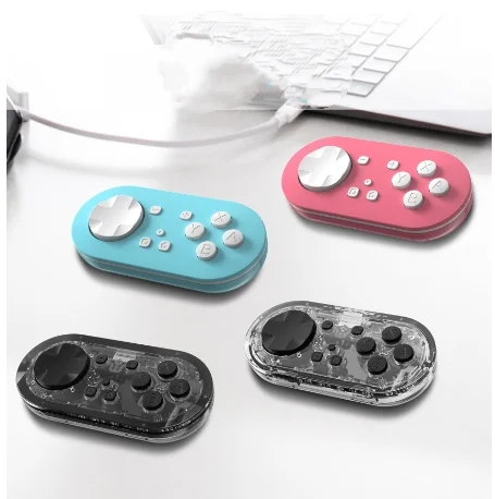 

Mini Gamepad wireless controller metal joystick crystal button switchOLED mini controller Bluetooth vibration continuous wake-up