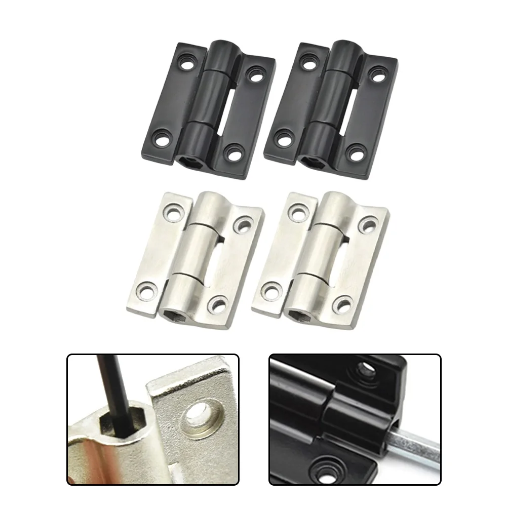 2pcs Door Hinges Cabinet Wooden Box Flat Hinge Adjustable Torque Damping Hinge Shaft Furniture Hardware Accessories