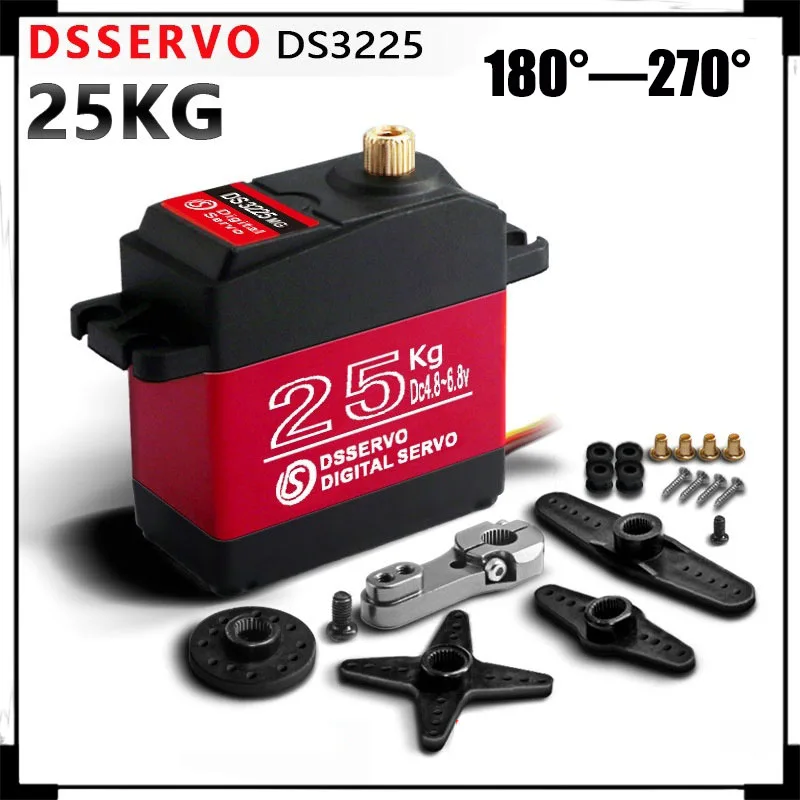 

Ds3225mg 25kg High Torque Waterproof And Heat-Resistant Digital Servo Robot Car Model Rc Climbing Car Diy Accessories