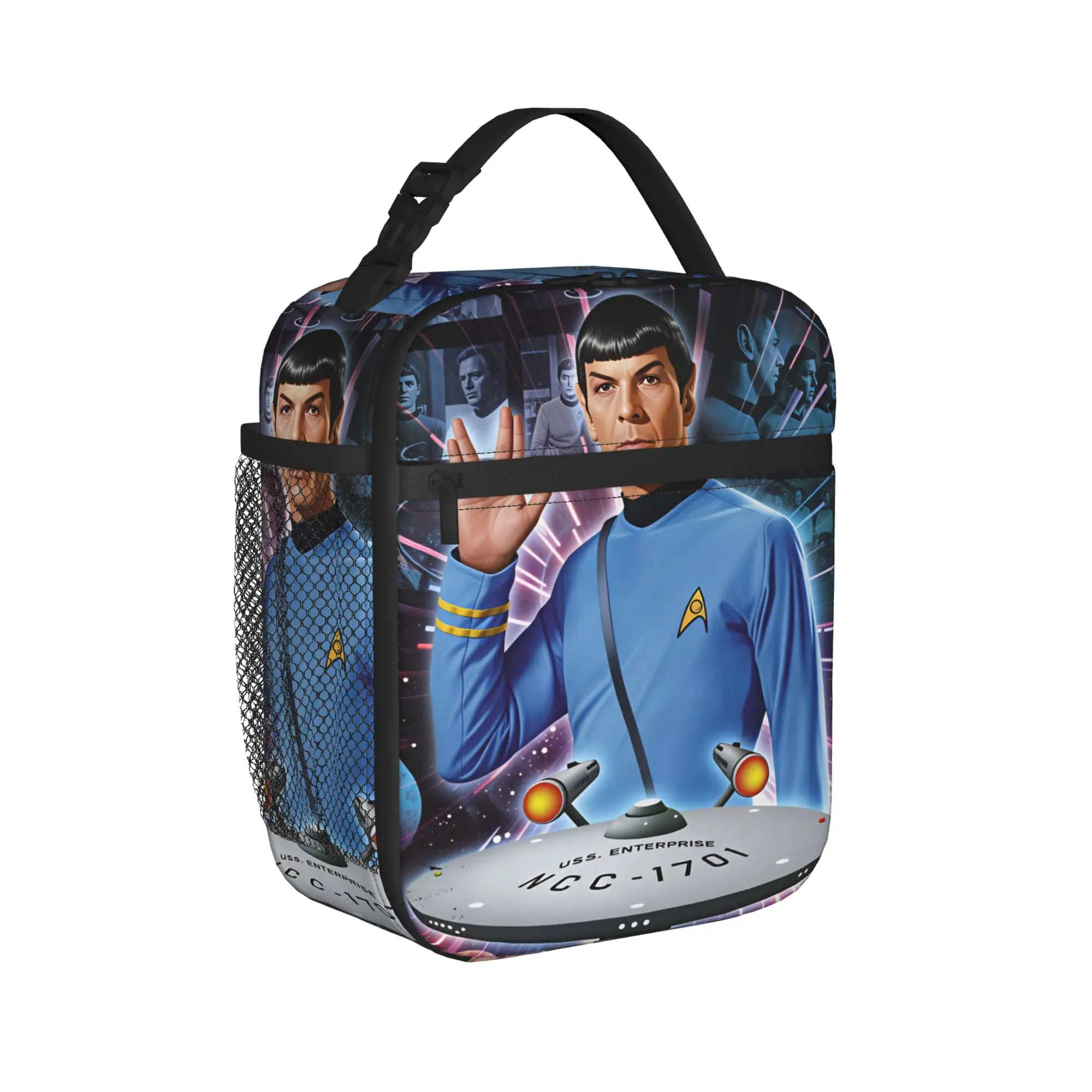 S-Star T-Trek Ship Movie  Lunch Bag  Picnic Lunch Box For Adult Retro Designer Tote Food Bags Oxford Portable Cooler Bag
