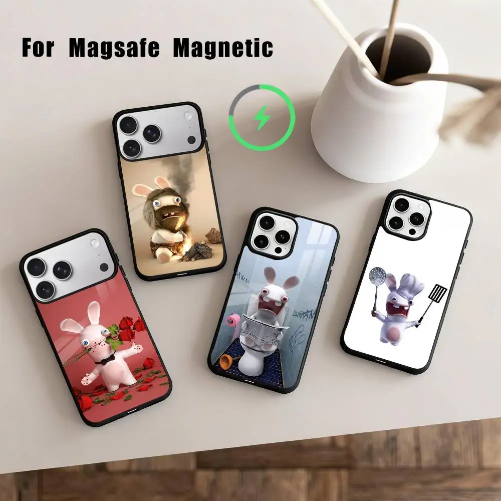 

R-Rayman Raving-G R-Rabbids Phone Case For iPhone 17,16,15,14,13,12,Plus,Pro,Max for Magsafe Magnetic Wireless Charging