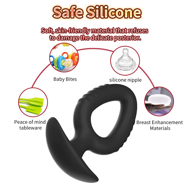 3 Sizes Anal Plug Sex Toys Soft Silicone Erotic Massager Stimulator Butt Plug for Women Dilating Analplugs for Posterior Chamber