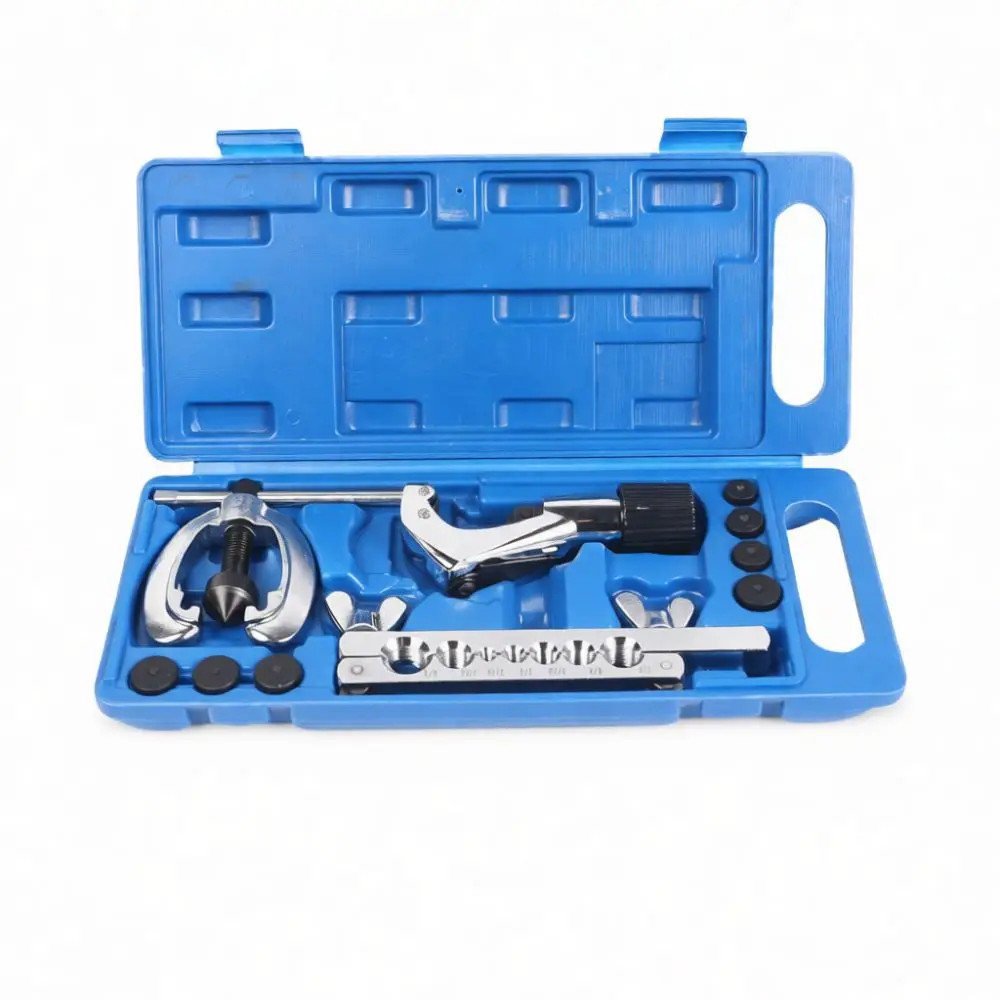 Professional 45 Degree Manual Flaring Tool Kit Pipe Expander For HVAC Plumbing Copper Aluminum Tube Installation Hand Tool