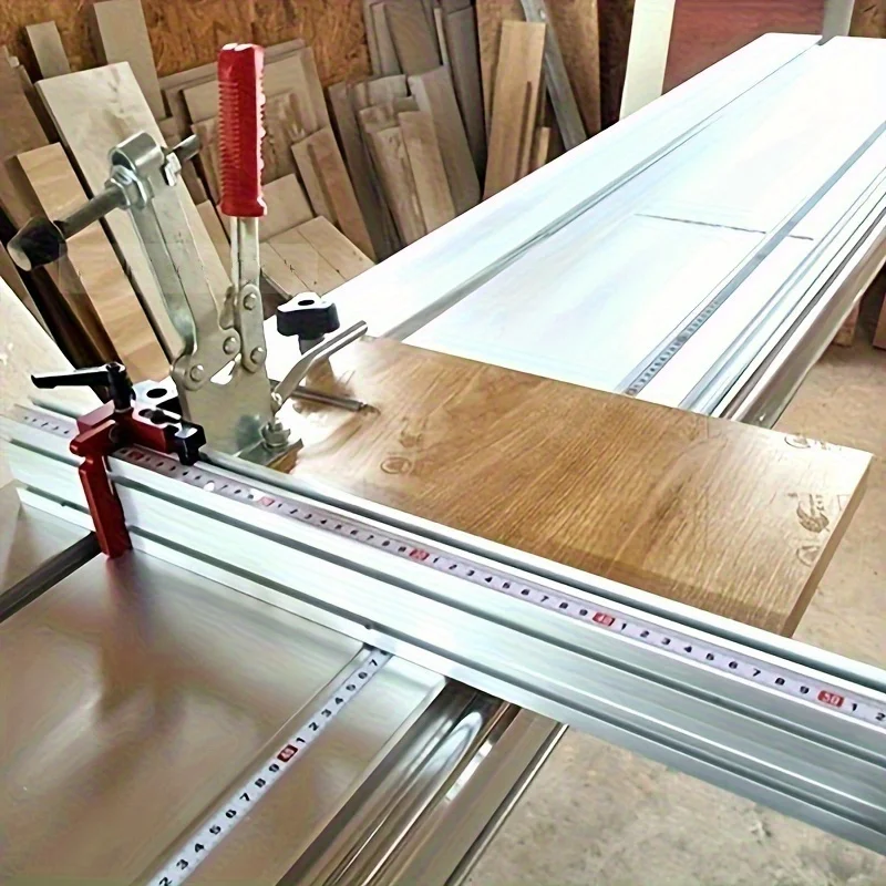 1Pc 40/60/80/100CM Aluminium Fence 75 Type Miter Track T-track Backer Sliding Brackets T-Slot For Table Saw Workbench