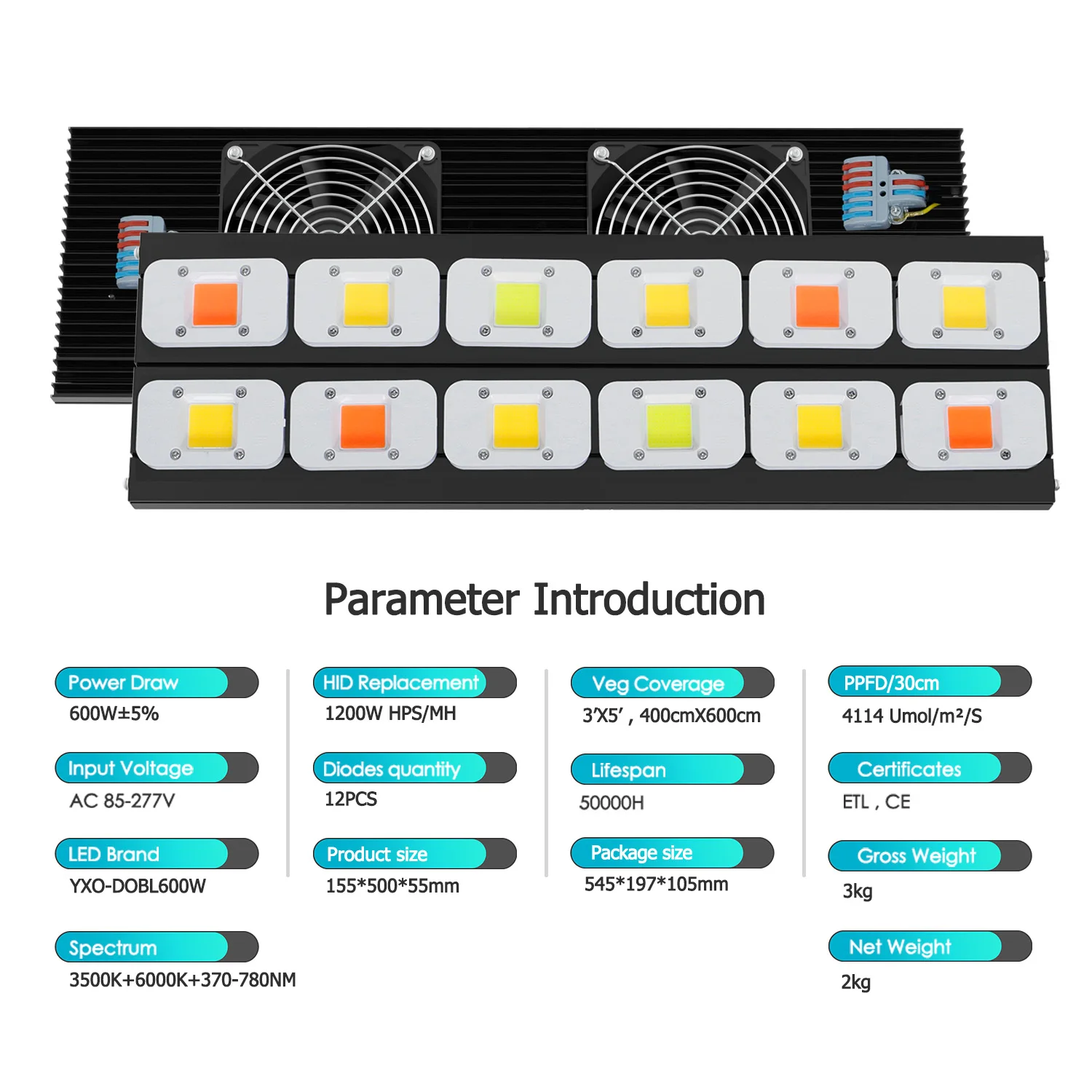 LEDGrow Light  3000W 6000W DOB Full Spectrum Grow Hight PPFD Phytolamp For Flowers Greenhouse grow led Plants Veg Blooming
