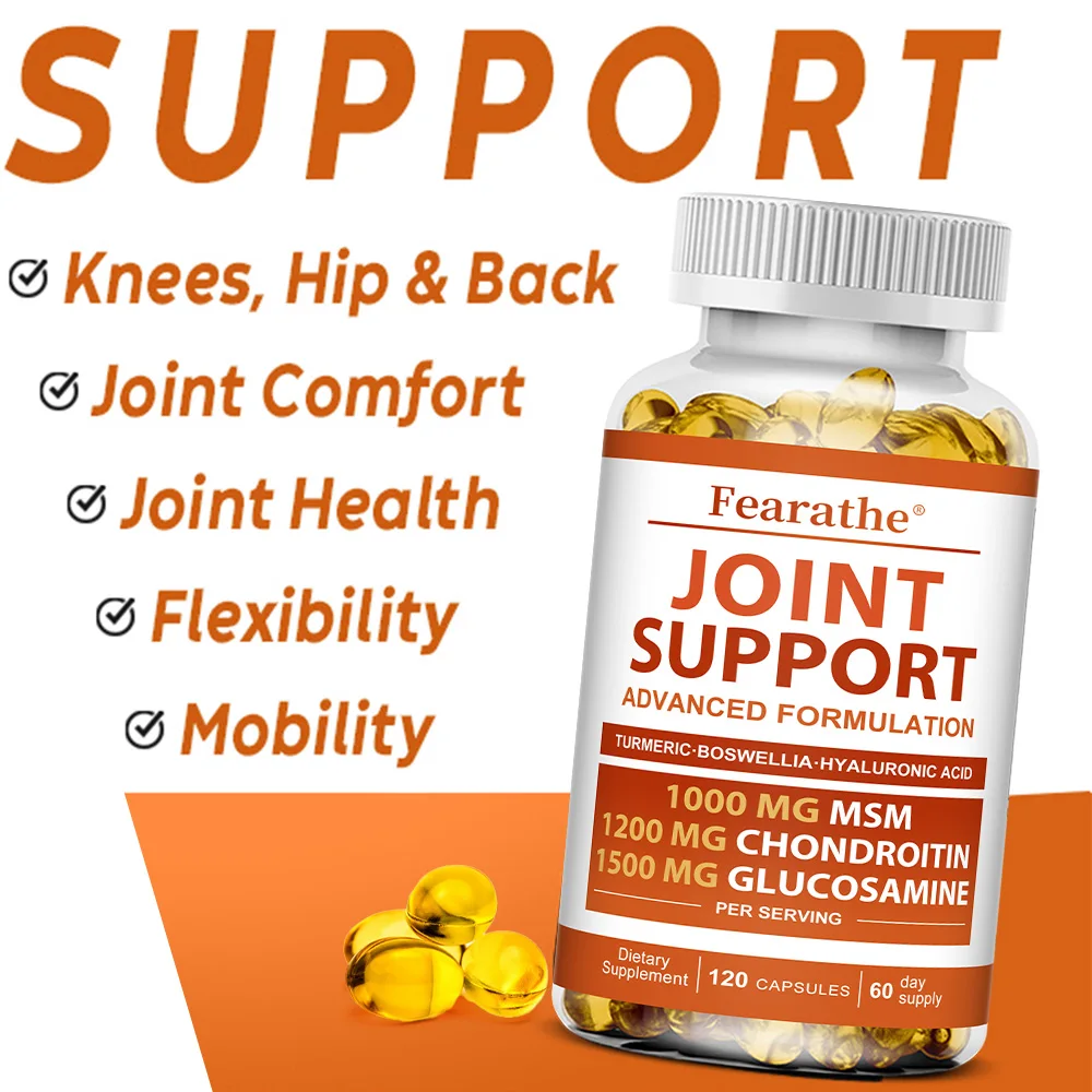 دعم المفاصل - الجلوكوزامين والكوندرويتين وMSM، دعم صحي المفاصل، لصحة العظام والغضروف، 120 كبسولة #6