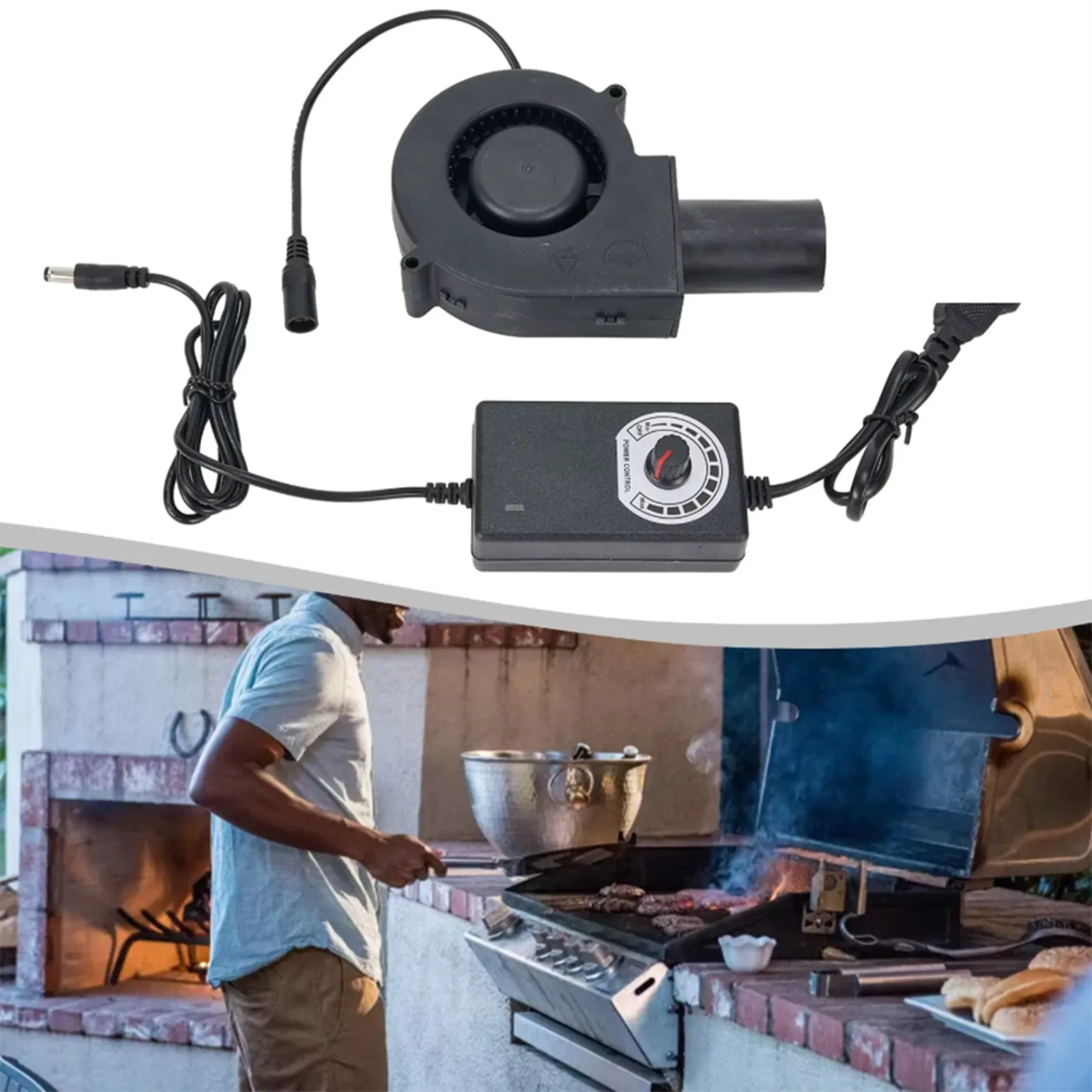 

【PRICE REDUCT】2Pcs 97MM Turbo Blower Fan 12V DC Female Connector Centrifugal Cooling Fan AC220V Power Adapter Adjustable Speed E