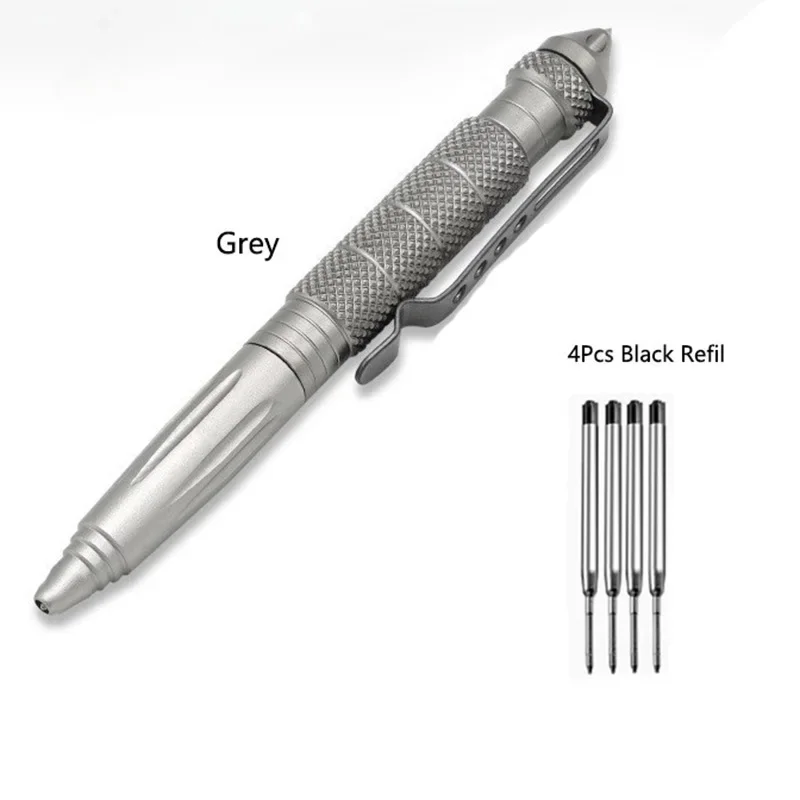 Outdoor Self-defense B2 Tungsten Steel Head Tactical Defense Pen Replace The Ink Cartridge for Outdoor Window-breaking Survival