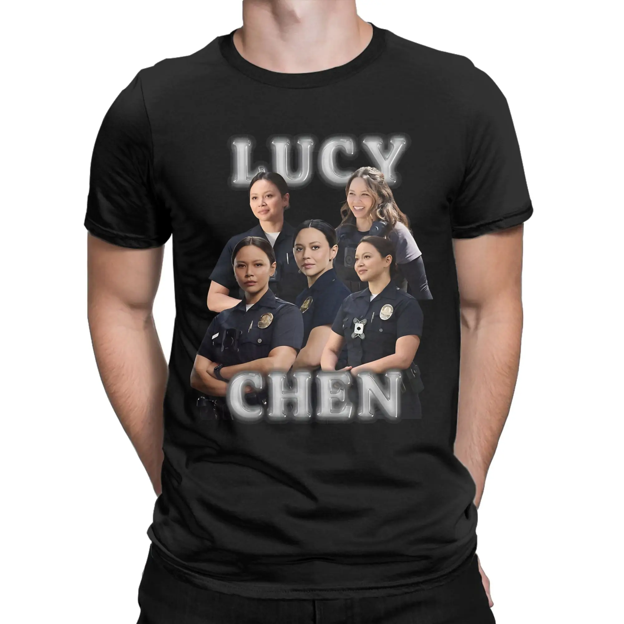 Lucy Chen Melissa Neil  T-Shirt Summer The Rookie 100 Cotton T-Shirts For Man HarajukuTshirt Short Sleeve Streetwear Top Tees