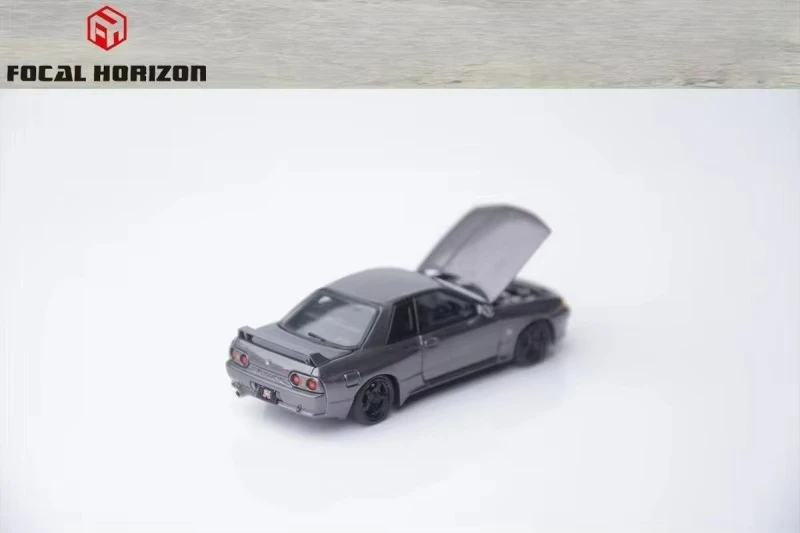 Focal Horizon FH 1:64 Skyline GT-R Gen.3 R32 S-Tune Metalgrey limit699 Diecast modelo de veículo de colecionador