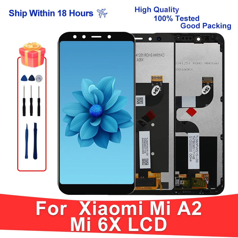 CHOICE IPS For Xiaomi Mi A2 LCD M1804D2SG M1804D2SI Display Touch Screen For Mi 6X Display Mi A2 LCD Replacement Parts