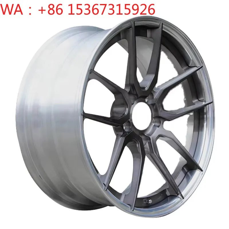 Custom Luxury Monoblock 2 Piece Forged Passenger Car Wheels 18-22 Inch 5x112 PCD High Grade Alloy Wheel Rims