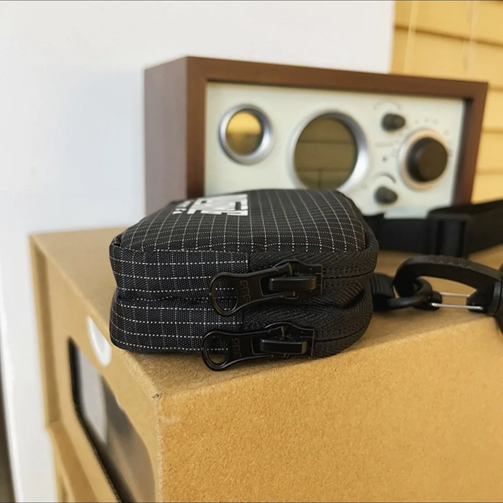 Draagbare nekhangende nylon portemonnee Lanyard Japanse stijl Mini opbergtas Koreaanse stijl Letter Klein item tas Kinderen