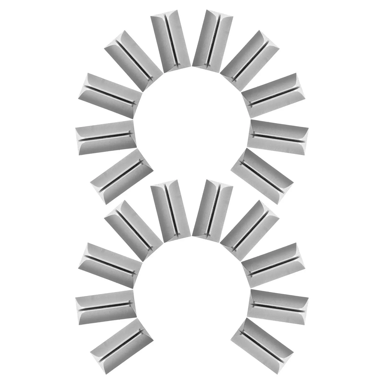 20Pcs Desk Divider Support Clamp Universal Holder No-Drill Desktop Partition Clip for Office Privacy Screen Panel Fixing Silver