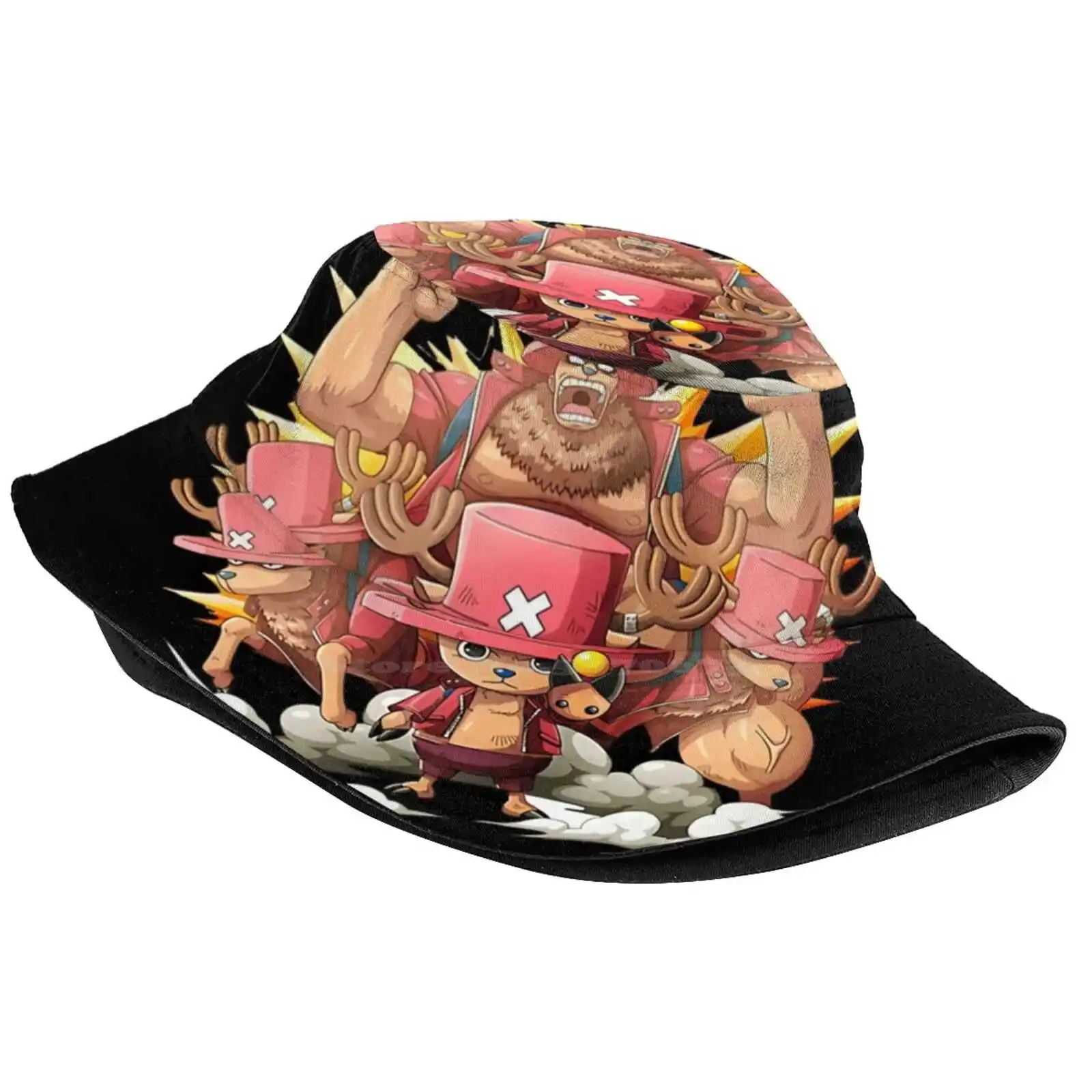 Tony Tony Chopper Transformations Sun Cap Fisherman Hat Bucket Hats Tony Tony Chopper Kawaii Anime Kaizoku Devil Fruit