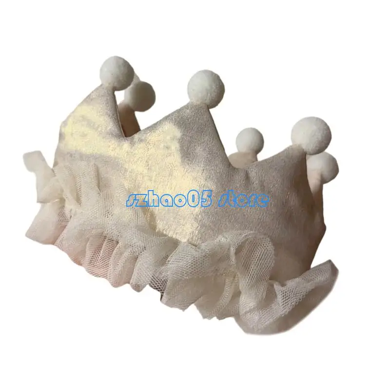 85LE Komfortable Kleinkind Geburtstag Krone Stirnband für Mädchen Feier Kopfschmuck Requisiten