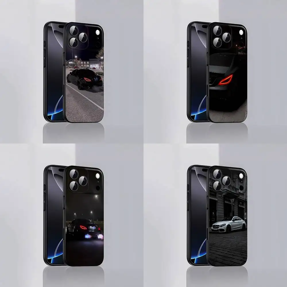 

Car M-Mer-cedes 63 Sports Phone Case For iPhone 17,16,15,14,13,12,Pro,Max,Plus,E,SE4,Air,Mini Black Soft Cover