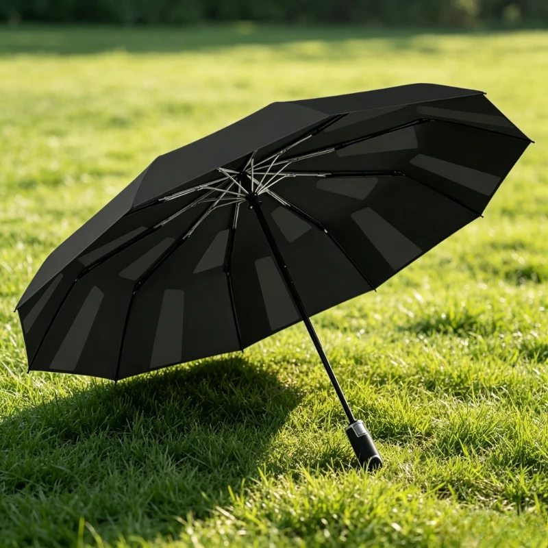 Automatic Folding Umbrella 3 Fold 10 Ribs Ultra Light Easy Close Waterproof Portable Business Gift Rain Sun Parasol 자동 우산
