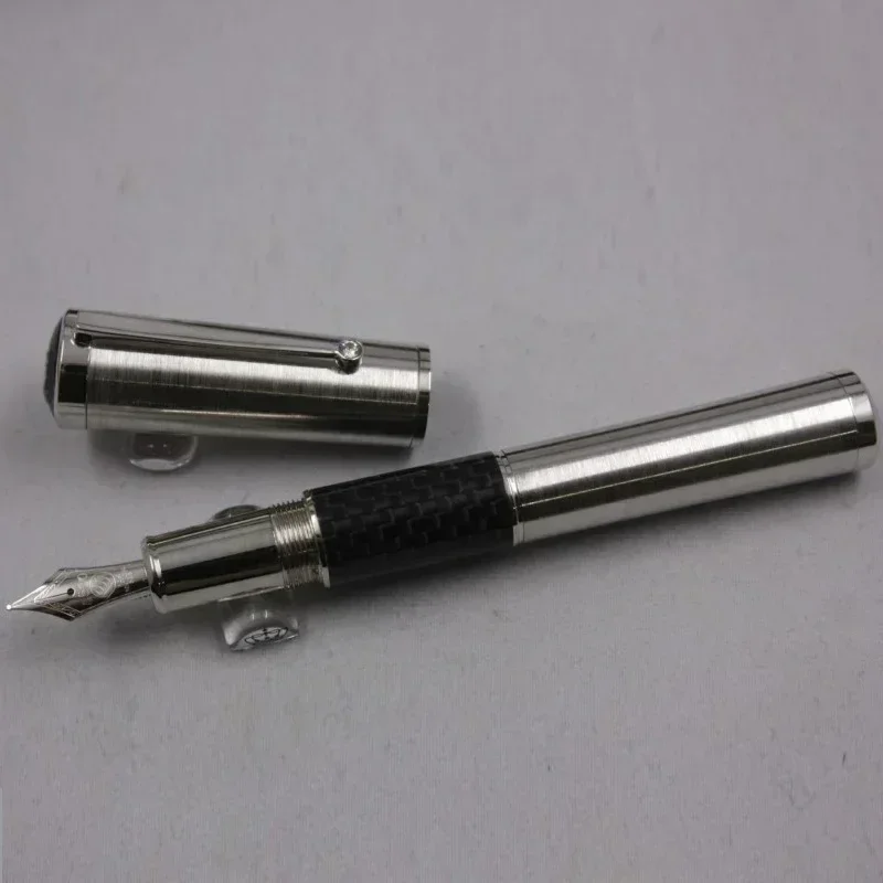 2025 جودة جديدة MB محدودة مهاتما غانده معدن ألياف الكربون الرخام قلم توقيع نافورة الأسطوانة أقلام حبر جاف