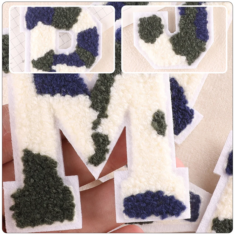 

26pcs Decorative Letter Patches Diy English Clothes Iron-On Sewing Repair Embroidered Appliques Wear-Resistant Clothing