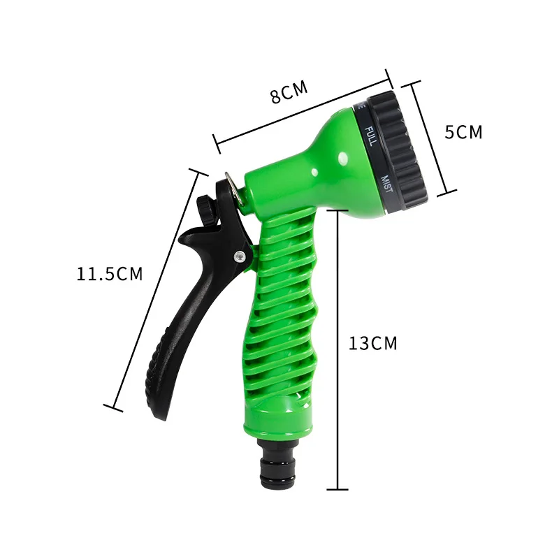 Plastic Manual Garden Water Guns 7 Mode Irrigation Gun-Portable & Convenient 5 Gallon Capacity for Household and Car Wash Use