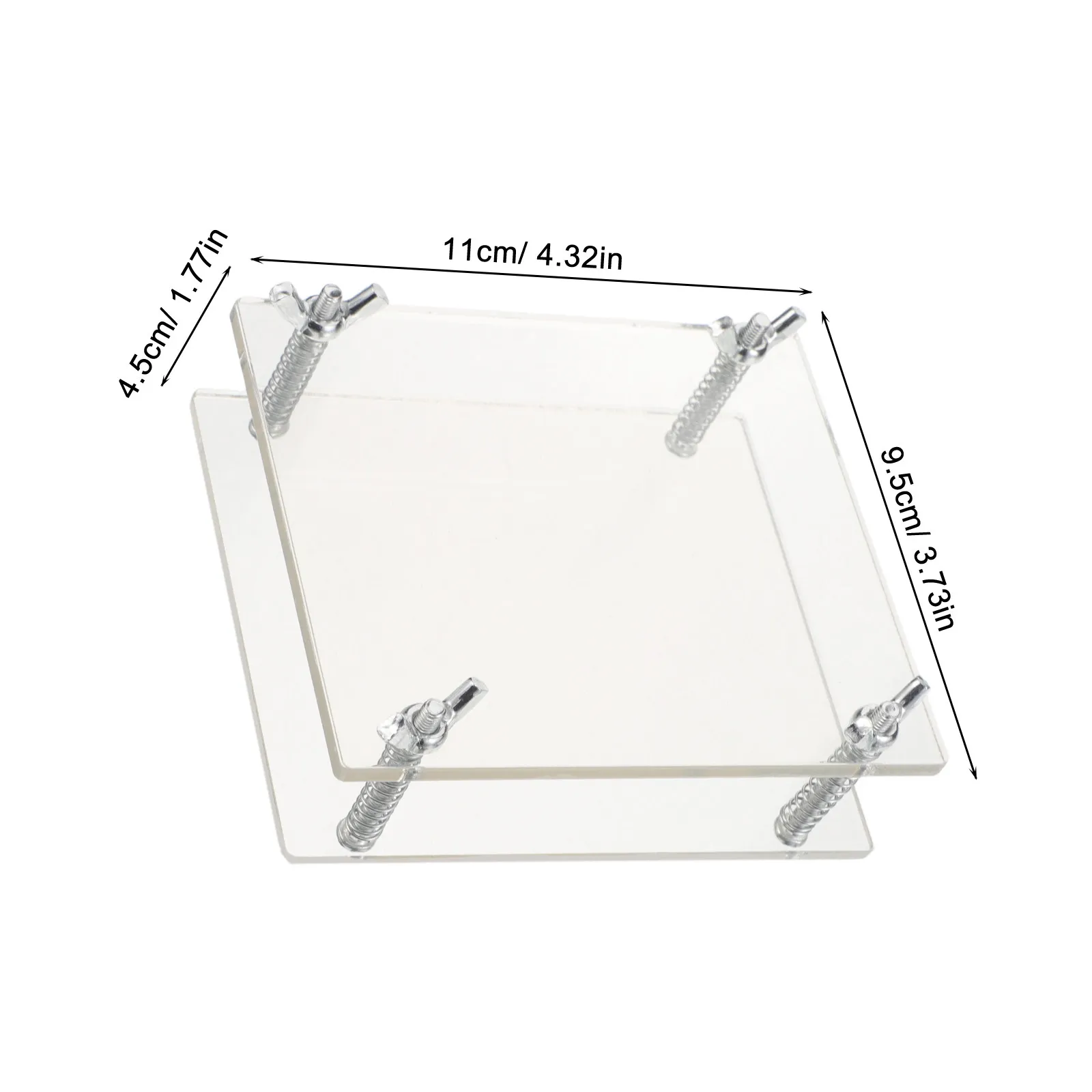 2Pcs Card Bending Corrector Acrylic Pressing Device Flat Keeper for Sports Trading Card Protection Restoration Accessories