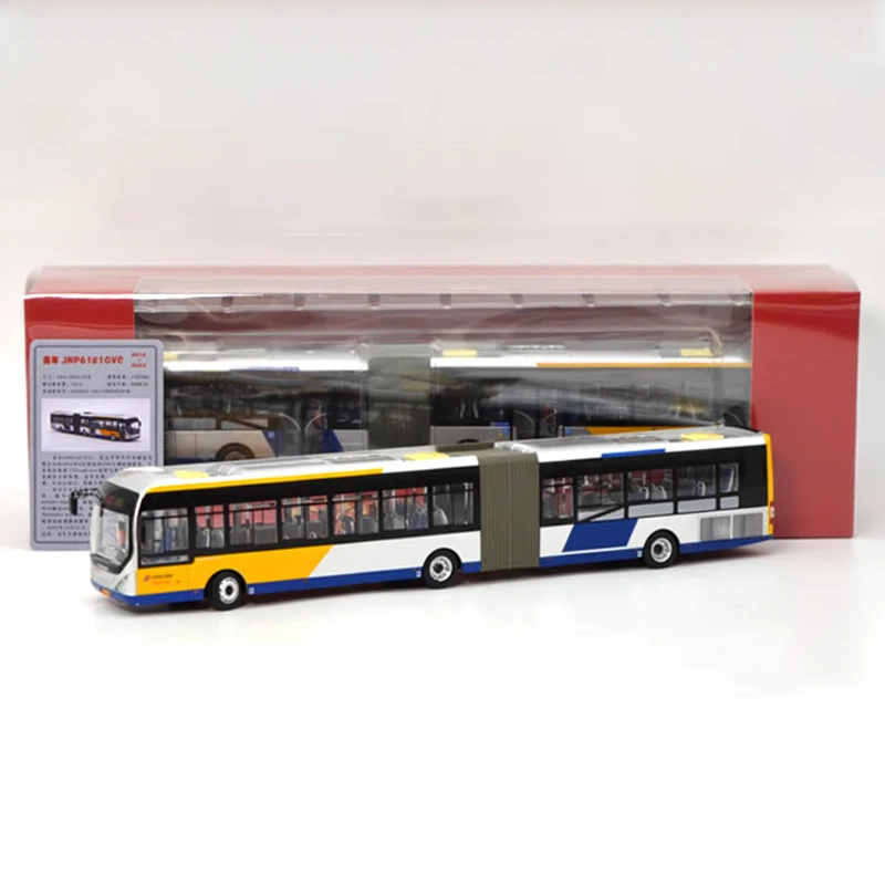 

1:64 Scale Diecast Alloy Beijing Articulated Bus Toys Cars Model JNP6181GVC Classic Nostalgia Adult Gift Souvenir Static Display