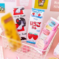 Creative Cartoon Snack Pen Bag Children Waterproof PU Pencil Case Primary School Stationery Bag Gift Kindergarten Small Gifts