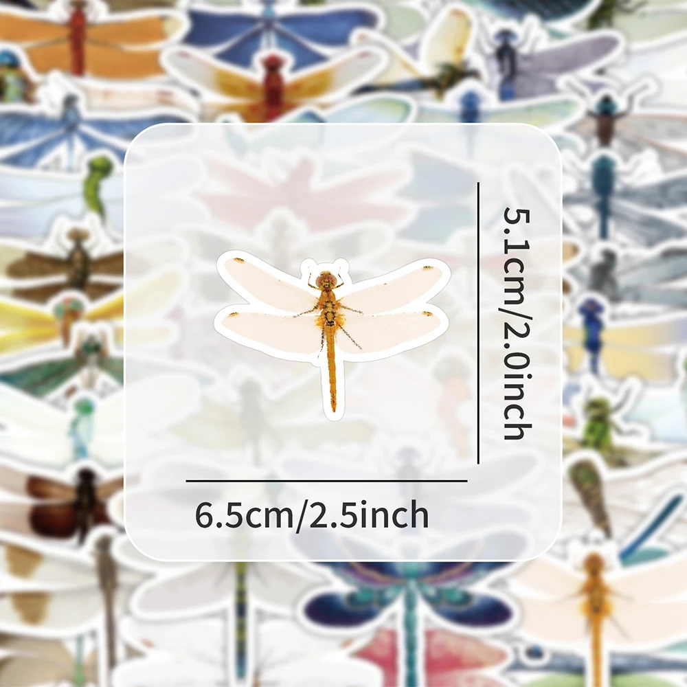 

10/30/50PCS Cartoon Insect Dragonfly Cute Graffiti Stickers Decoration Laptop Phone Case Scrapbook Waterproof Decal Kids Toy