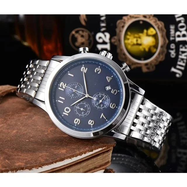 

Высококачественные мужские кварцевые часы с тремя глазами и большим циферблатом из твердой и толстой стали, персонализированные многофункциональные мужские кварцевые часы с тремя глазами и Excel