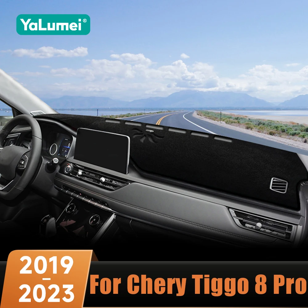 Car Accessories For Chery Tiggo 8 Pro 2019 2020 2021 2022 2023 Dashboard Cover Avoid Light Pad Anti-UV Carpets Non-Slip Mat