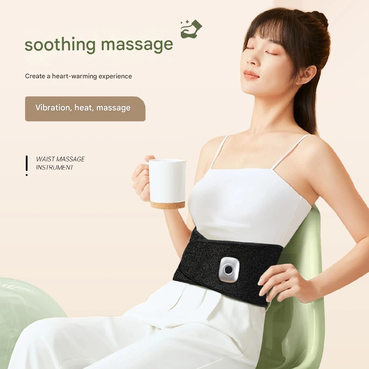 التدفئة حزام تدليك الكهربائية تهتز حزام تدليك قطني مدرب خصر المشكل لتخفيف الآلام الاهتزاز الخصر مدلك قابل للتعديل