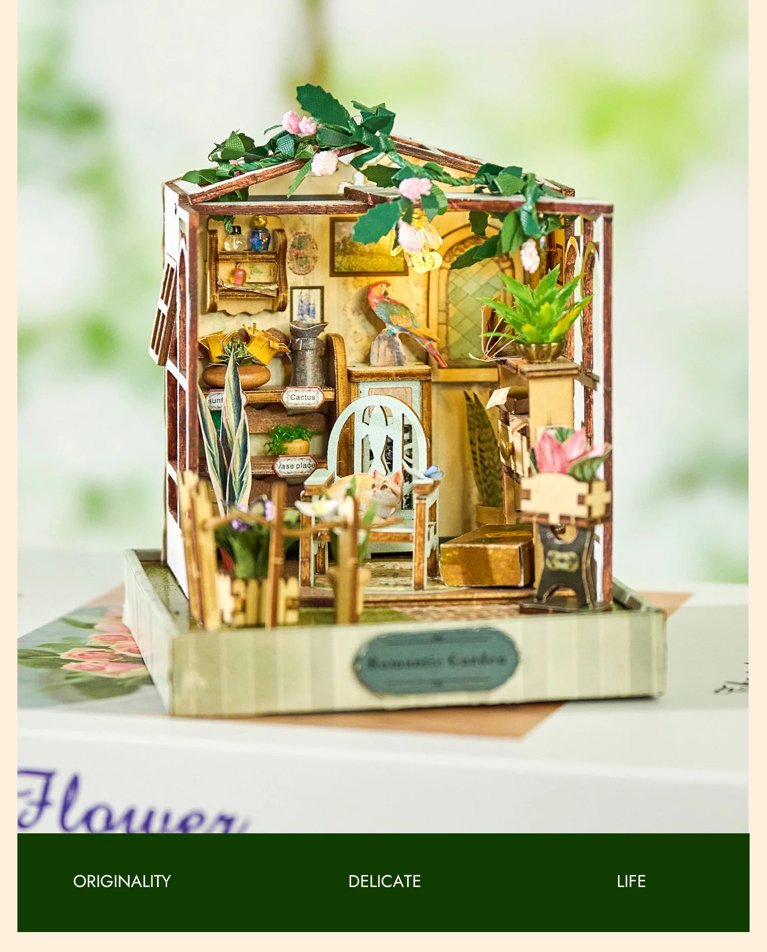 

Flower Time Arts 3D diy художественные ремесла Набор для изготовления посылка Хобби создание Наборы ручной работы игрушки подарки миниатюрные произведения для детей