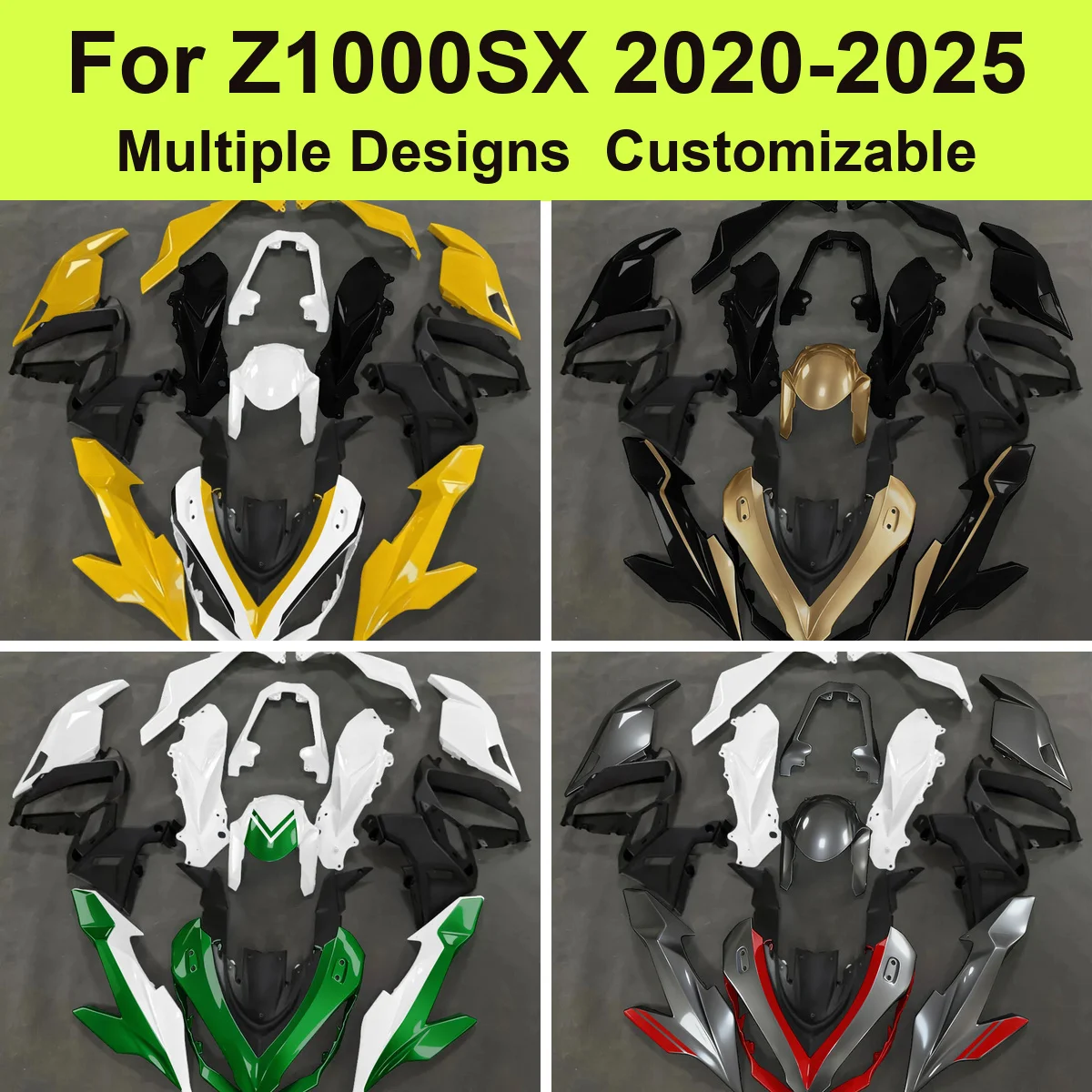 For Z1000SX 2020 2021 2022 ZXT02K 1043cc Full Fairing Kit Injection Moulded ABS Body Panels Cowling Spares Sets New